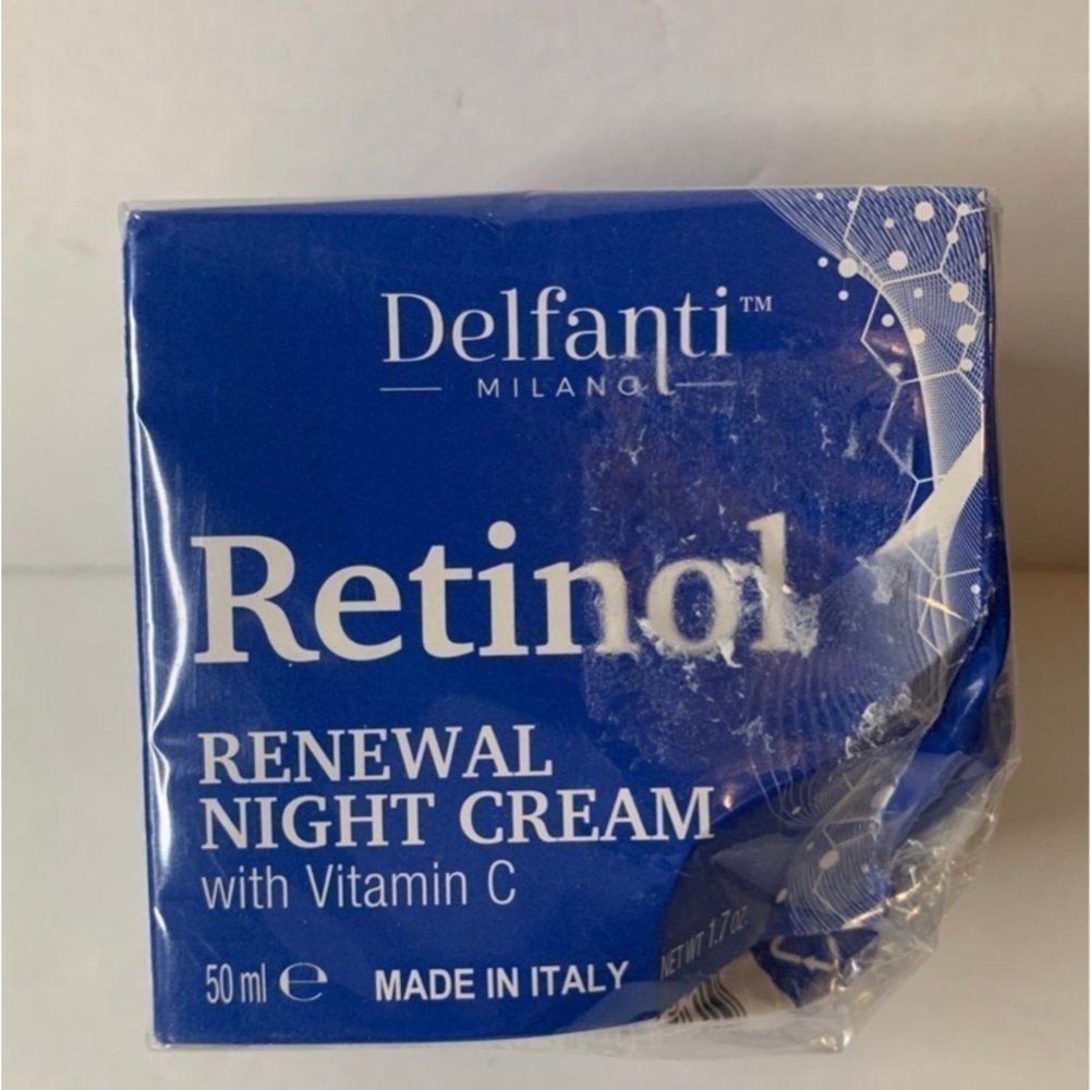 Delfanti Renewal Night Creme Retinol Skin Brightening Vit C 1.7 oz New - Picture 7 of 7